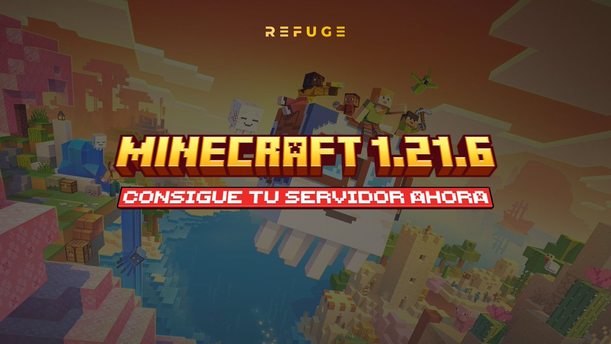 RefugeNodes's tweet image. ¡Minecraft 1.21.6 ya está disponible! 
Esta nueva versión viene acompañada de increíbles promociones:🚀

- NEWESSENTIAL – 20% OFF en planes Essentials MC
- NEWADVANCED – 25% OFF en planes Advanced MC
- NEWVPS – 30% OFF en VPS Hosting
- REFUFRIEND – 5% OFF Permantente

#Minecraft
