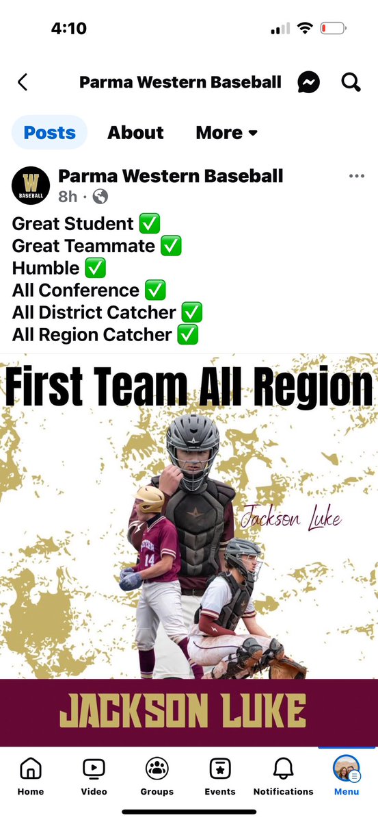 saraluke's tweet photo. @jacksonWluke caught 215+ innings and his stats were solid, but we’re most impressed with his maturity, how carries himself on the field, and how he responds to difficult situations. These things will serve him well long after he’s done playing.

I’m super proud of who he is. https://t.co/GpDew95JBw