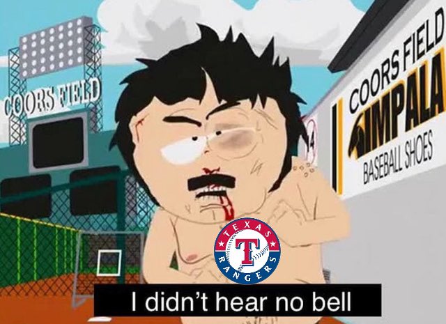 The Rangers are only 2 games out of the wild card?
