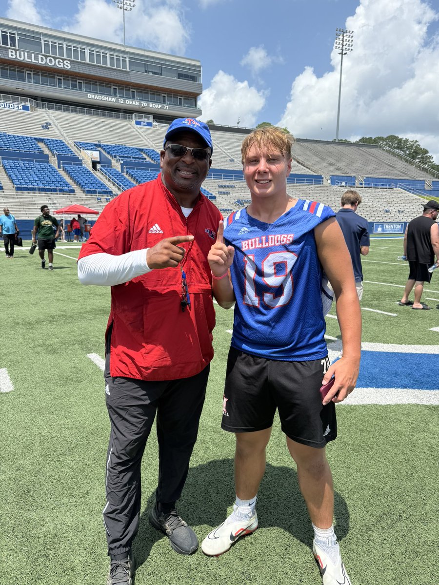 Had a great camp <a href="/LATechFB/">LA Tech Football 🏈</a> with coaches @CoachFosterDL <a href="/CoachLOlson/">Luke Olson</a> and <a href="/CoachPRandolph/">Paul Randolph</a>