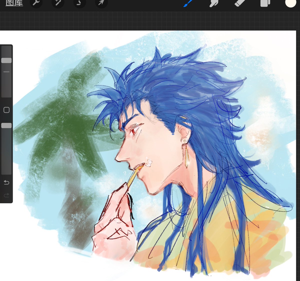 我跟你說你完全你根本你都不知道你就把底色畫到了草稿圖層上