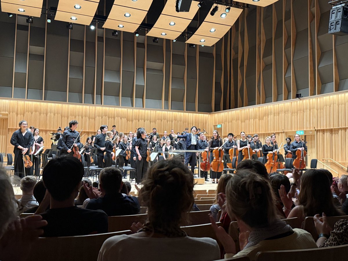 Stephen Maddock (@stephenm68) on Twitter photo Absolutely brilliant end of term concert last night by <a href="/BirmCons/">Royal Birmingham Conservatoire</a> Symphony Orchestra conducted by Dan Rosina (Boris Godunov arr. Stokowski; VW Serenade to Music with 16 of our superb students); and Kazuki Yamada (Takemitsu Signals from Heaven; Dvorak 8).
One very proud Principal! Absolutely brilliant end of term concert last night by <a href="/BirmCons/">Royal Birmingham Conservatoire</a> Symphony Orchestra conducted by Dan Rosina (Boris Godunov arr. Stokowski; VW Serenade to Music with 16 of our superb students); and Kazuki Yamada (Takemitsu Signals from Heaven; Dvorak 8).
One very proud Principal!