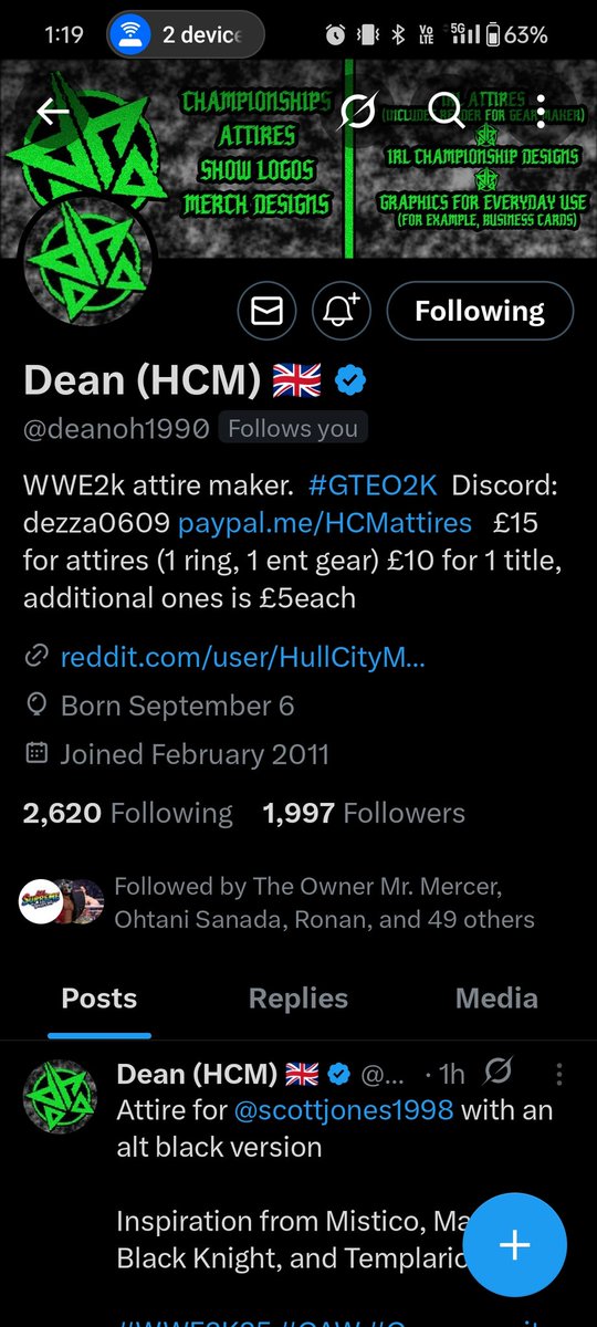 U L T R A S T A R π (@mrcameronmercer) on Twitter photo Shout-out post!
Two of the most unsung heroes of the CAW community between titles, original CAWs, gear and everything in between!!
I personally use a lot from these guys! Three cheers!
<a href="/RealRoyalRev/">Tyler Christopher</a> <a href="/deanoh1990/">Dean (HCM) π¬π§</a> Shout-out post!
Two of the most unsung heroes of the CAW community between titles, original CAWs, gear and everything in between!!
I personally use a lot from these guys! Three cheers!
<a href="/RealRoyalRev/">Tyler Christopher</a> <a href="/deanoh1990/">Dean (HCM) π¬π§</a>