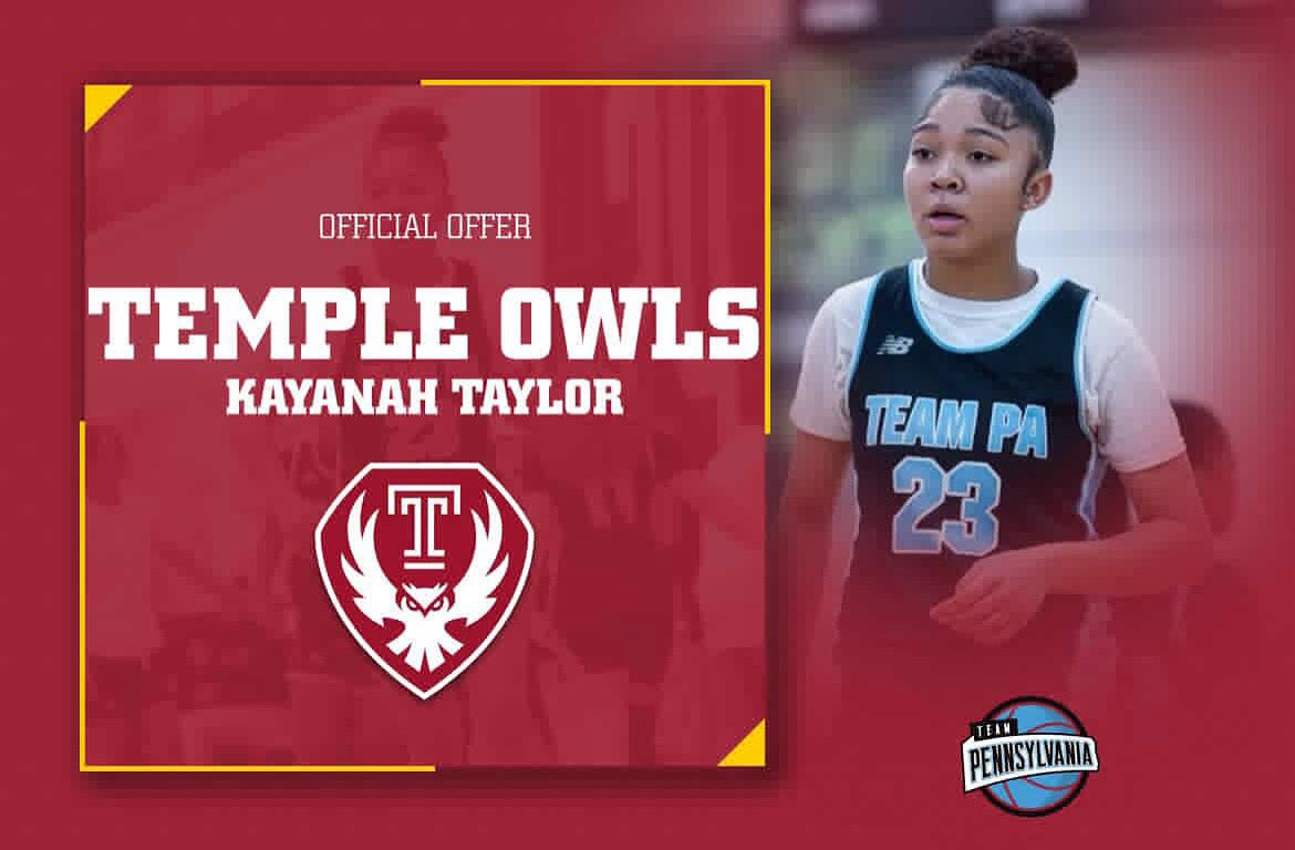 After attending <a href="/templewbb/">Temple Women’s Basketball</a> elite camp, I'm blessed to announce that I have received my third Division I Offer to continue my academic and athletic career! Thank you @coachdianerich, @triplecp05, <a href="/duke_2_temple/">Wanisha Smith</a>,@shenitalandry and staff for believing me! #GoOwls