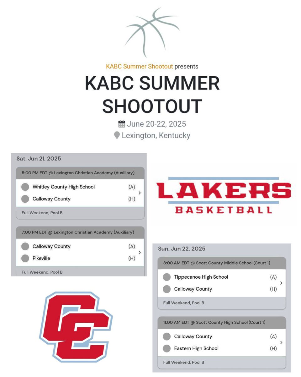 The Lakers are playing in the biggest event of the summer today and tomorrow in Lexington.  

NCAA live Period!!