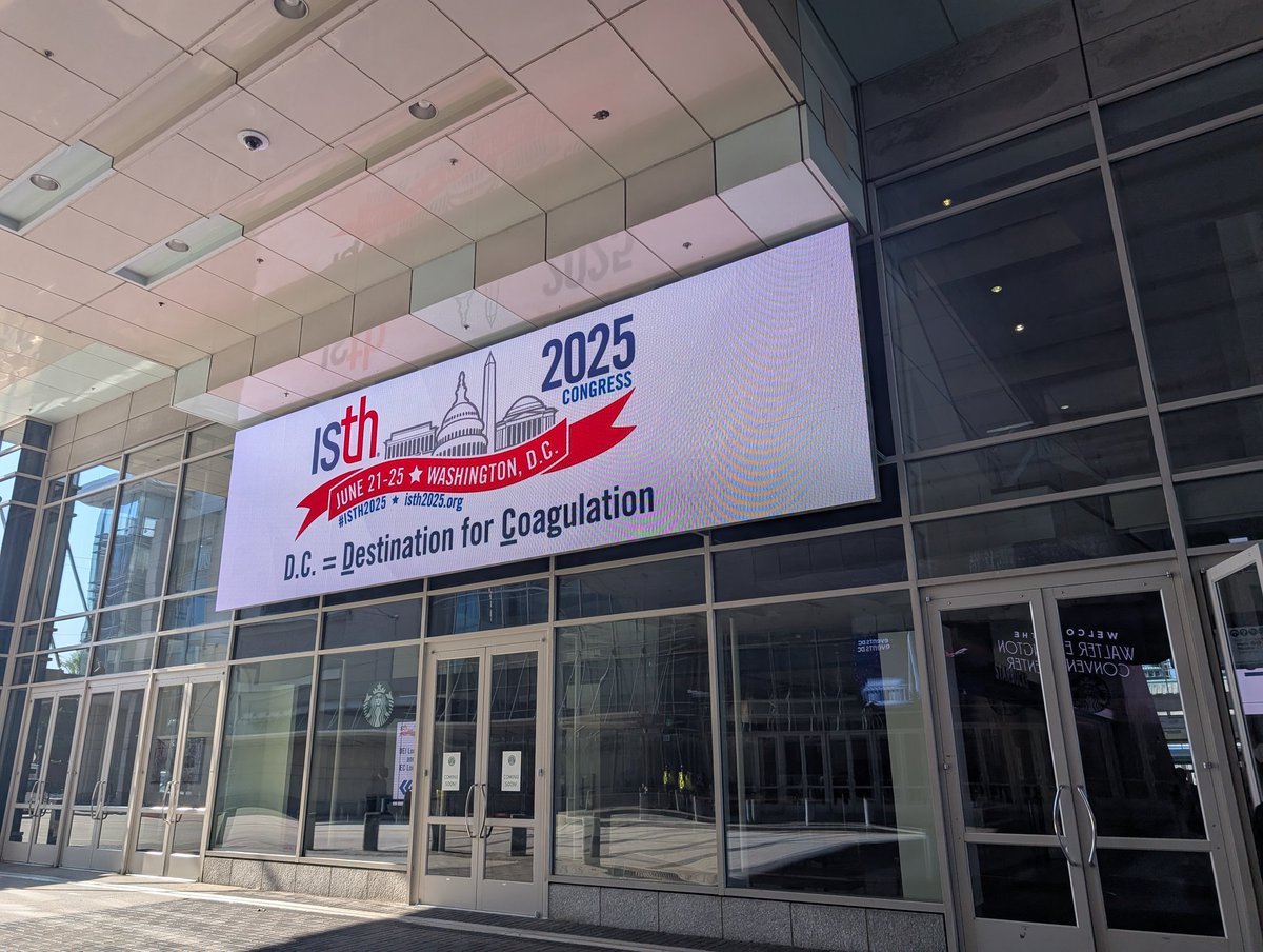 #ISTH2025 starts today.
Exciting talks, innovation and networking!