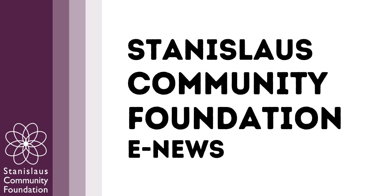 StanislausCF's tweet photo. News from Stanislaus Community Foundation - https://t.co/61aFsr2LvH https://t.co/RUyhPEuu7b
