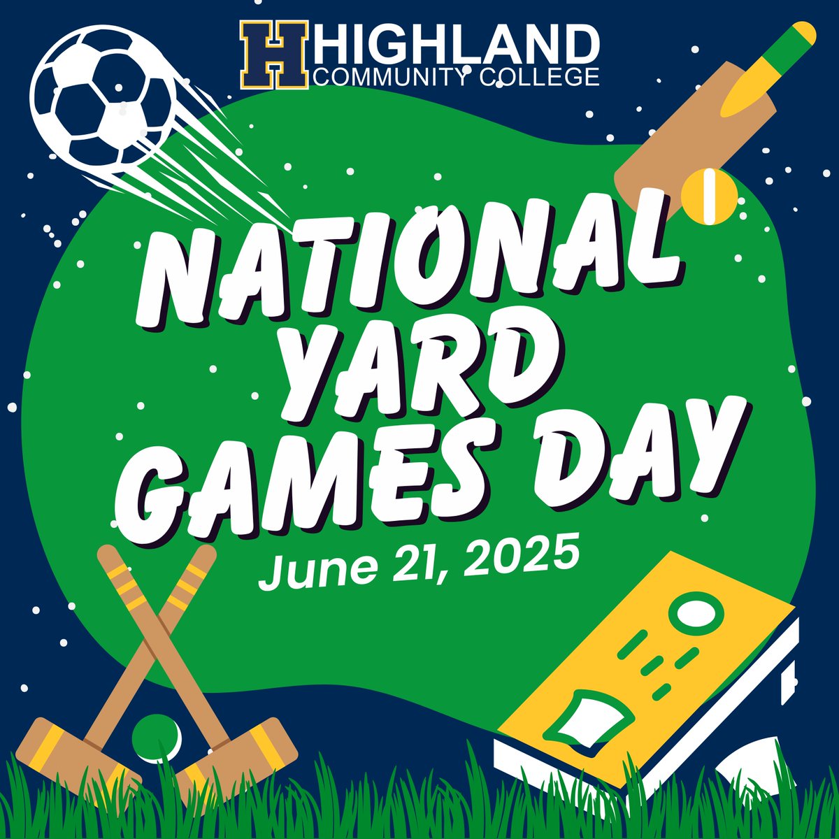 highlandcc's tweet image. Happy National Yard Games Day! Get outside and enjoy a little fresh air and friendly competition! Go Scotties!
#YardGames #PlayOutside #FriendlyCompetition #ScottieNation