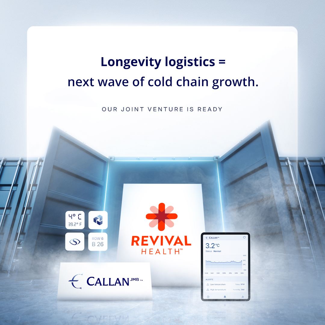 Longevity logistics = next wave of cold chain growth. Our JV is ready. 

$CJMB