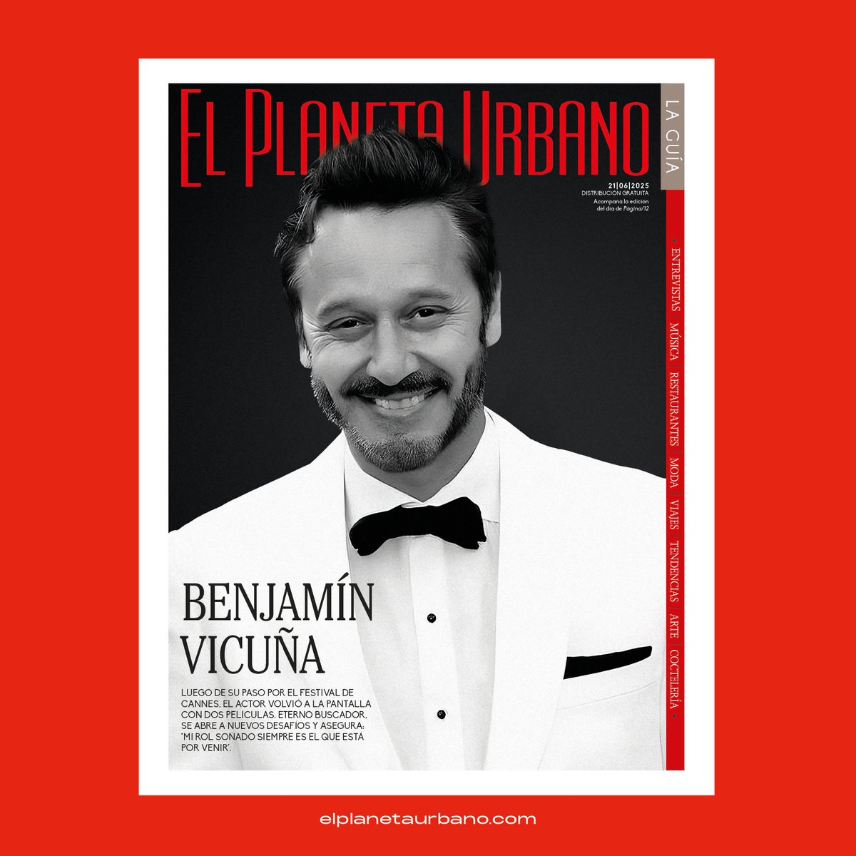 ¡Benjamín Vicuña es la nueva tapa de El Planeta Urbano! 💐 🌟 

Leé la Historia de tapa en elplanetaurbano.com