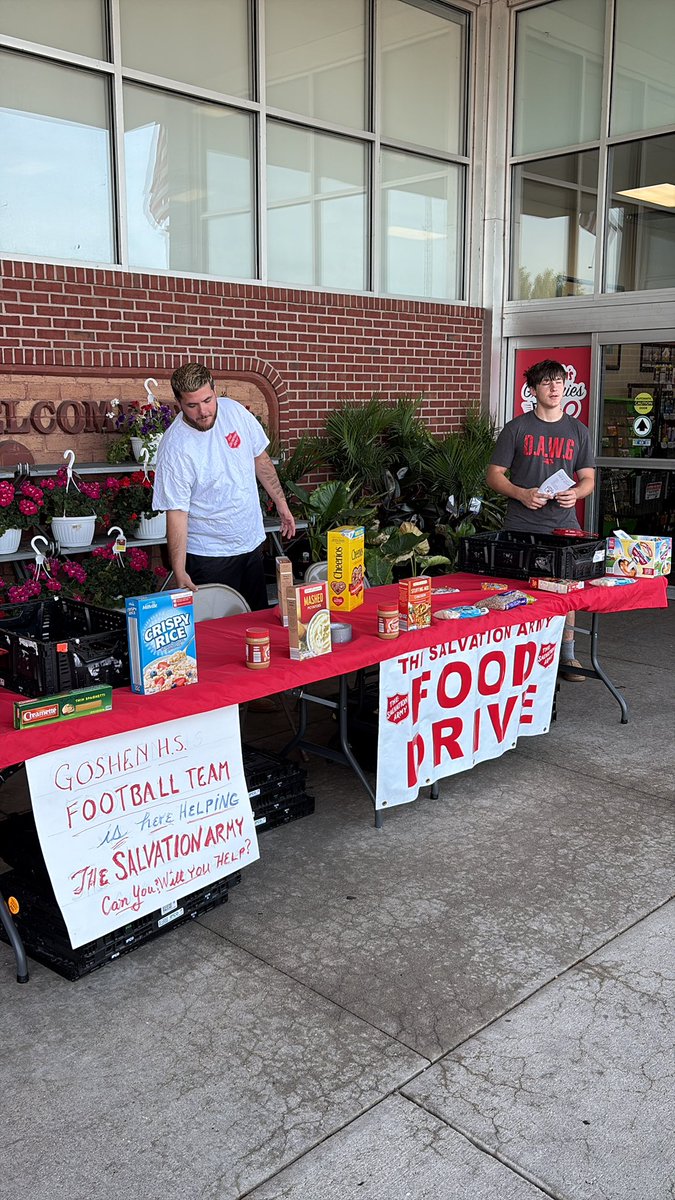 We Are Out Helping <a href="/SalvationArmyUS/">Salvation Army USA</a> today! Stop by Martin’s On Bashor Rd and see us!
