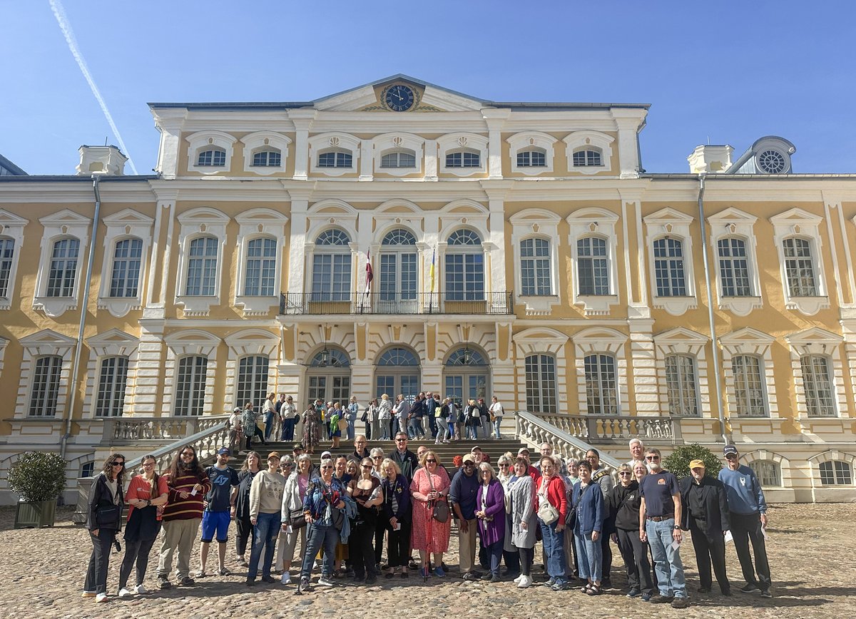 KCC's choral tour of the Baltics continues! Today's schedule includes travel to Kėdainiai (one of the oldest cities in Lithuania) visits to Rundale Palace and the Hill of Crosses, and a shared concert with Ave Musica Chamber Choir of Lithuania! Here are some more recent photos