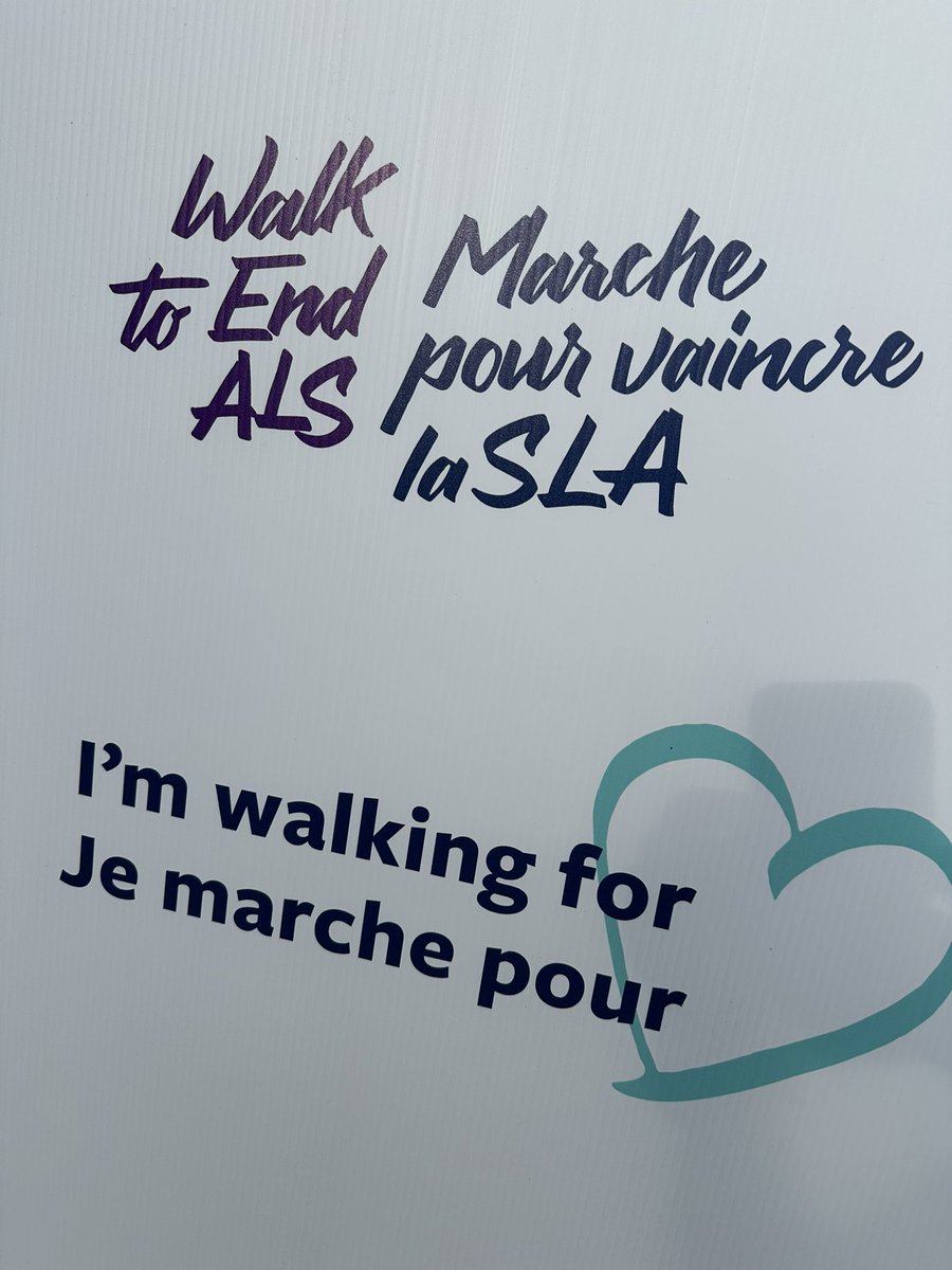 On Global ALS Awareness Day, it’s double duty as we get ready to kick off the final 8 @alscanada Walk to End ALS in Ontario. Here in London the sun is shining and the spirits are high! walktoendals.ca #alsawarenessmonth #walktoendals #london
