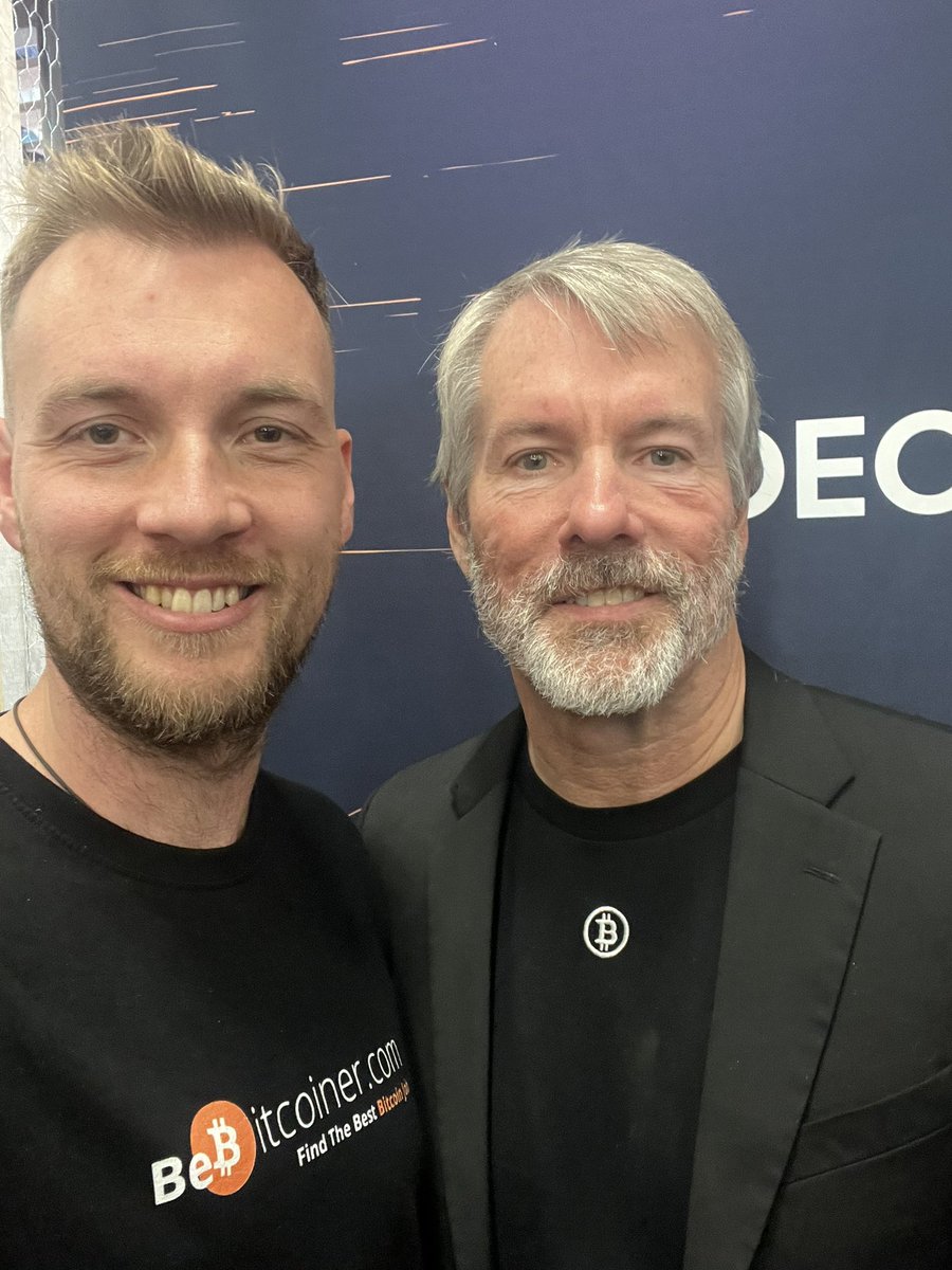 When <a href="/BeBitcoiner/">BeBitcoiner</a> meets <a href="/saylor/">Michael Saylor</a> 😎