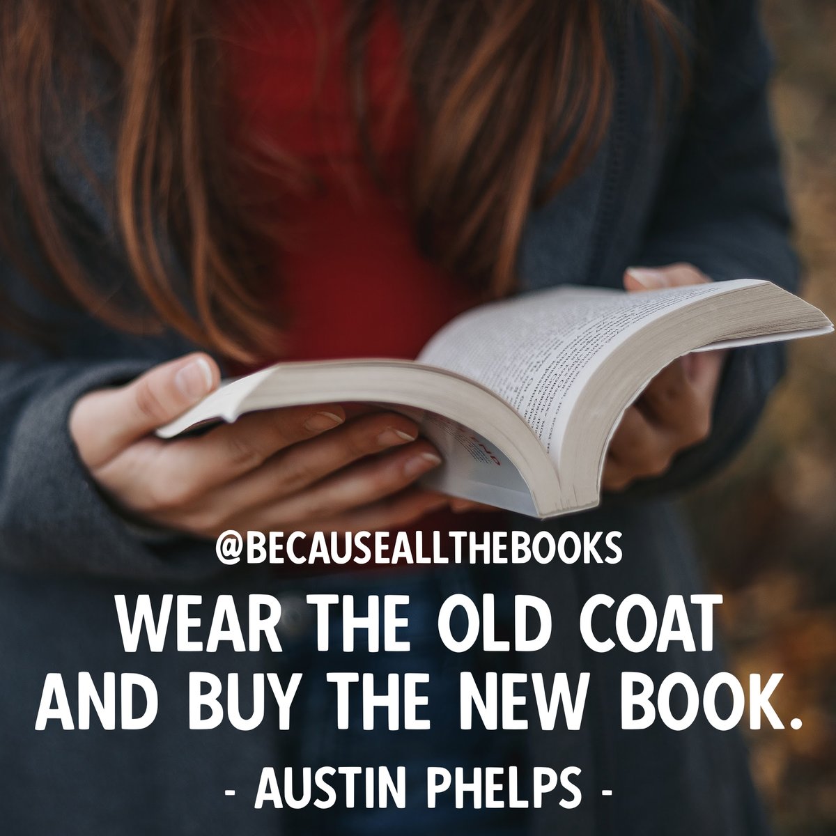 Books have a tendency to sneak higher up the priority list than some things.