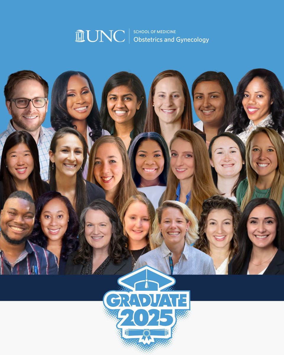 UNCOBGYN's tweet image. Please join us in celebrating the outstanding accomplishments of our graduating fellows and residents! Your hard work, dedication, and compassion have left a lasting impact on our department and the patients we serve. ⭐
As you take the next step in your professional journeys,…