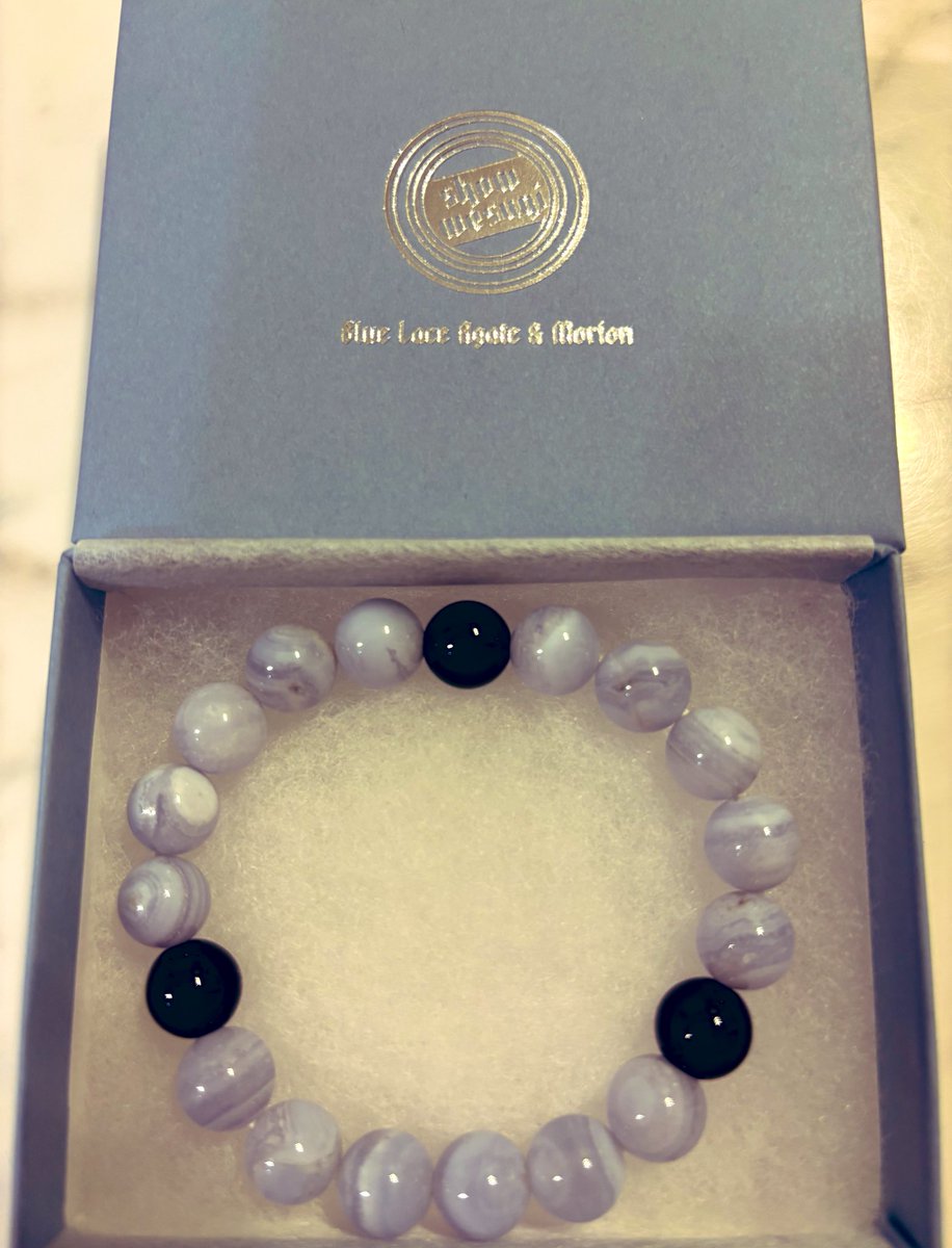 💜SHOW WESUGI selected パワーストーン ブレスレットBlue Lace Agate