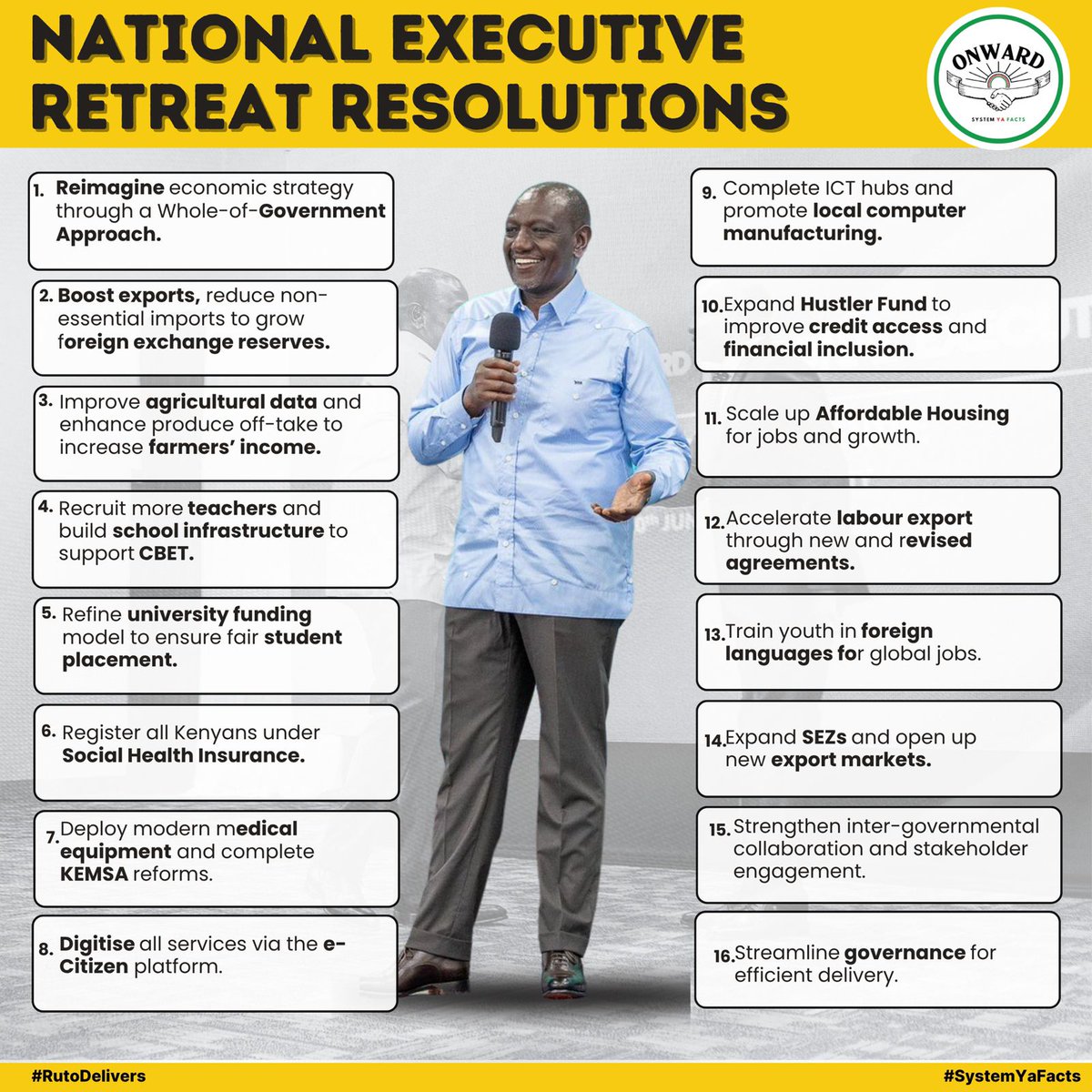 By synchronising national priorities—from ICT to education and foreign labour markets—Kenya is positioning itself for long-term competitiveness, citizen empowerment, and global relevance through results-based execution. The Plan | #ExecutiveResolutions