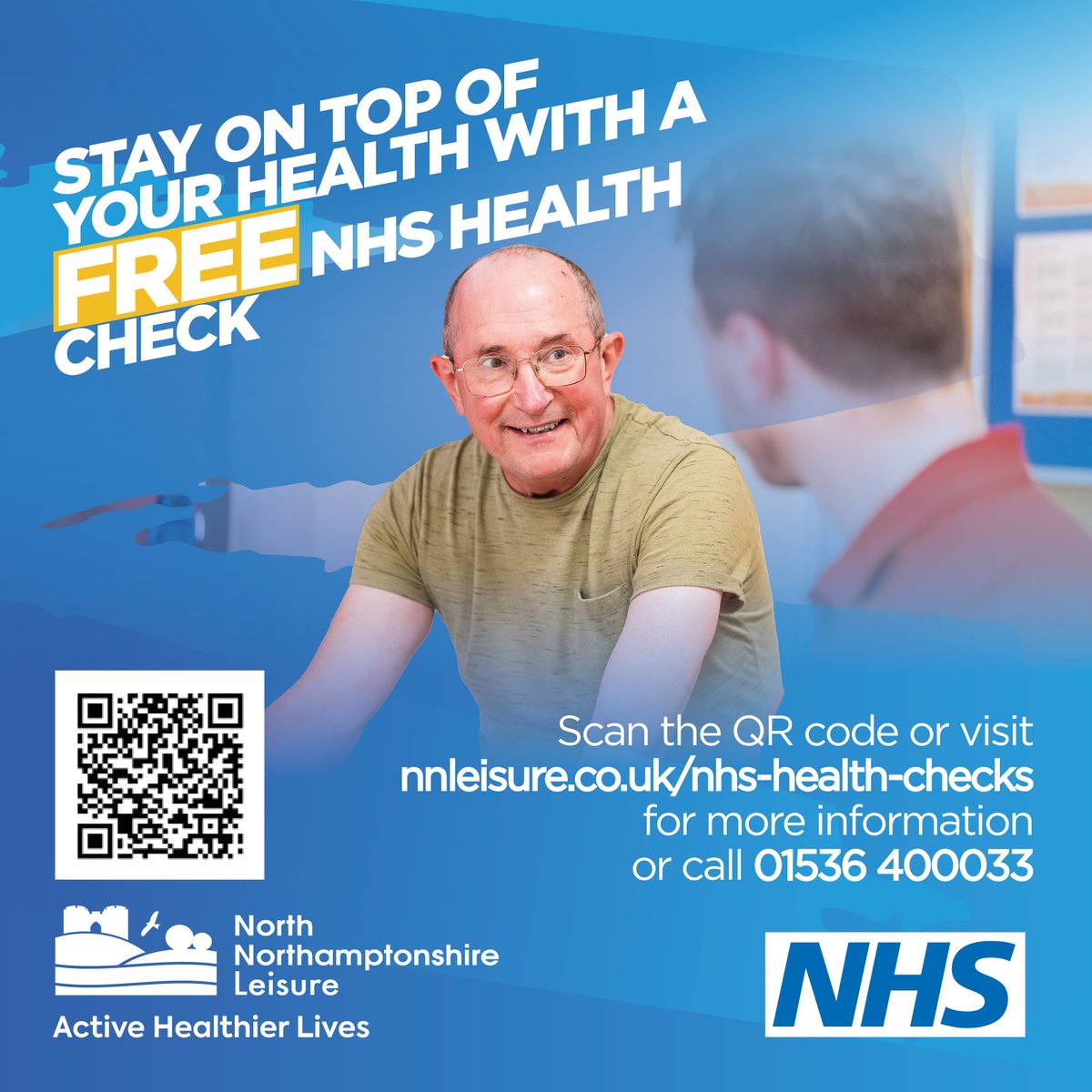 North Northants Leisure (@nn_leisure) on Twitter photo ๐ **Take Charge of Your Health Today!** ๐ Are you aged 40-74? Don't miss out on your FREE NHS Health Check at Lodge Park Sports Centre! ๐โโ๏ธ
๐ง Check our eligibility criteria and how to book please visit: nnleisure.co.uk/nhs-health-cheโฆ
#HealthCheck #StayHealthy #LodgeParkSportsCentre ๐ **Take Charge of Your Health Today!** ๐ Are you aged 40-74? Don't miss out on your FREE NHS Health Check at Lodge Park Sports Centre! ๐โโ๏ธ
๐ง Check our eligibility criteria and how to book please visit: nnleisure.co.uk/nhs-health-cheโฆ
#HealthCheck #StayHealthy #LodgeParkSportsCentre