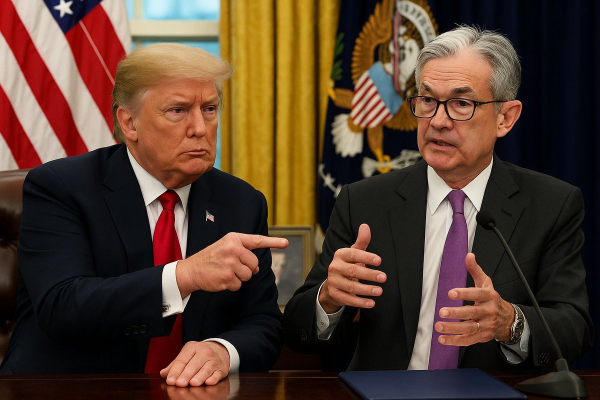 TODAY 🇺🇸: Trump might reconsider his decision to fire Fed Chair Powell... 👀