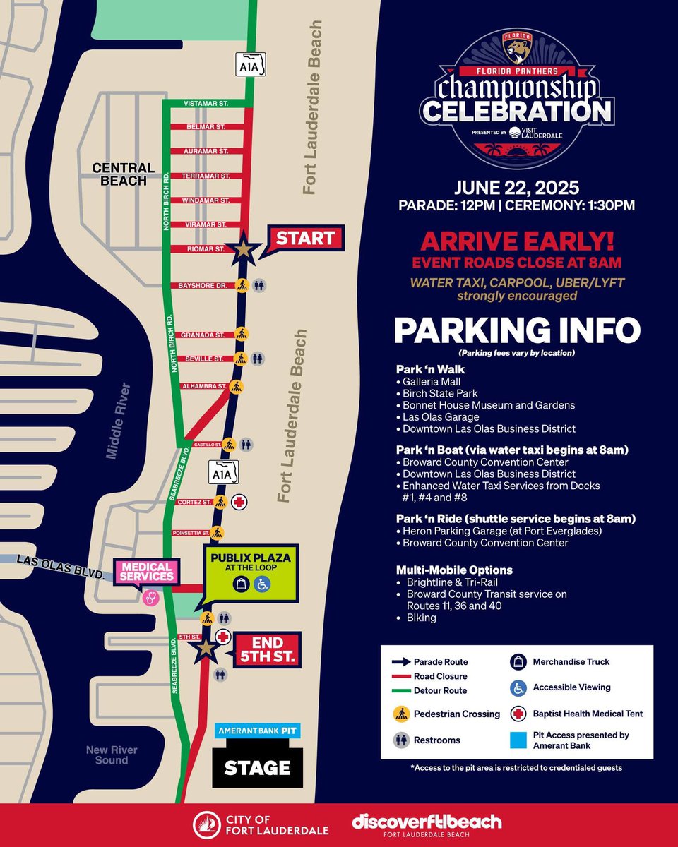 LET'S PARTY!
Join the Florida Panthers for their Championship Celebration on SUNDAY presented by Visit Lauderdale 🥳 <a href="/visitlauderdale/">Visit Lauderdale</a> 
superaccesstravel.com #FortLauderdale #FloridaPanthers