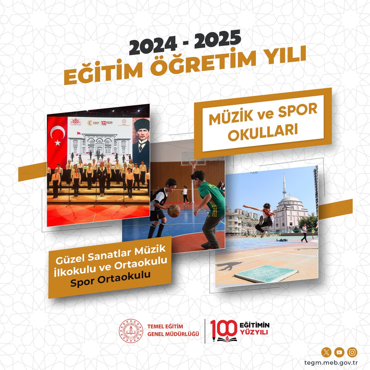 Temel Eğitim Genel Müdürlüğü (@mebtegm) on Twitter photo Yeteneğin eğitimle yolculuğu...
🎶🏀
2024-2025 Eğitim Öğretim Yılı’nda
🎵 Güzel Sanatlar Müzik İlkokulu ve Ortaokulları ile
🏃♂️ Spor Ortaokulları
öğrencilerimizle buluştu!
#EğitiminYüzyılı
<a href="/tcmeb/">Millî Eğitim Bakanlığı</a>
<a href="/Yusuf__Tekin/">Yusuf Tekin</a>
<a href="/farukyelkenci/">Ömer Faruk Yelkenci</a>
<a href="/ebubekirsavasci/">Ebubekir Sıddık Savaşçı</a> Yeteneğin eğitimle yolculuğu...
🎶🏀
2024-2025 Eğitim Öğretim Yılı’nda
🎵 Güzel Sanatlar Müzik İlkokulu ve Ortaokulları ile
🏃♂️ Spor Ortaokulları
öğrencilerimizle buluştu!
#EğitiminYüzyılı
<a href="/tcmeb/">Millî Eğitim Bakanlığı</a>
<a href="/Yusuf__Tekin/">Yusuf Tekin</a>
<a href="/farukyelkenci/">Ömer Faruk Yelkenci</a>
<a href="/ebubekirsavasci/">Ebubekir Sıddık Savaşçı</a>