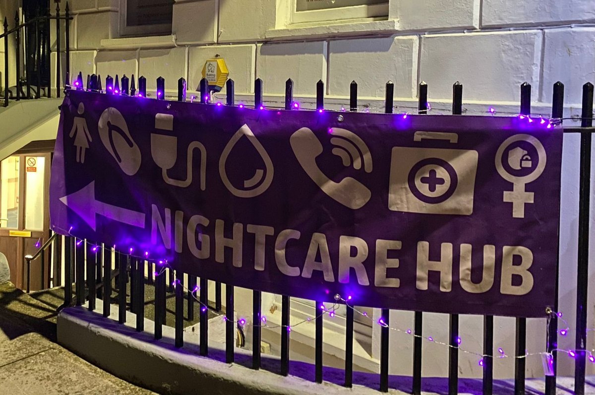 Ladies, out in #Cheltenham tonight? Did you know, on a Saturday between 10pm and 4am the Hub is here for YOU! Safe space, phone charging, bottled water, rest or respite, peer support, ladies loo's, or just a cuppa! Our female staff are on hand to help you 💜

📍 1 Royal Crescent