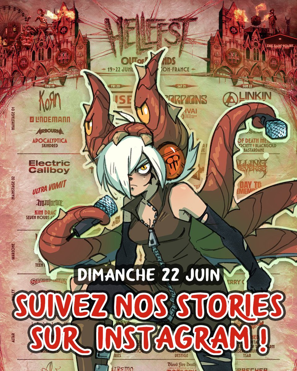 Maliki_officiel's tweet image. Suivez notre premier 🔥HELLFEST🔥 demain sur notre compte Instagram @Maliki_officiel !!

Pour le meilleur et ... pour le pire 🤣

Un grand merci à @hellfestopenair pour les accréditations !
#Hellfest