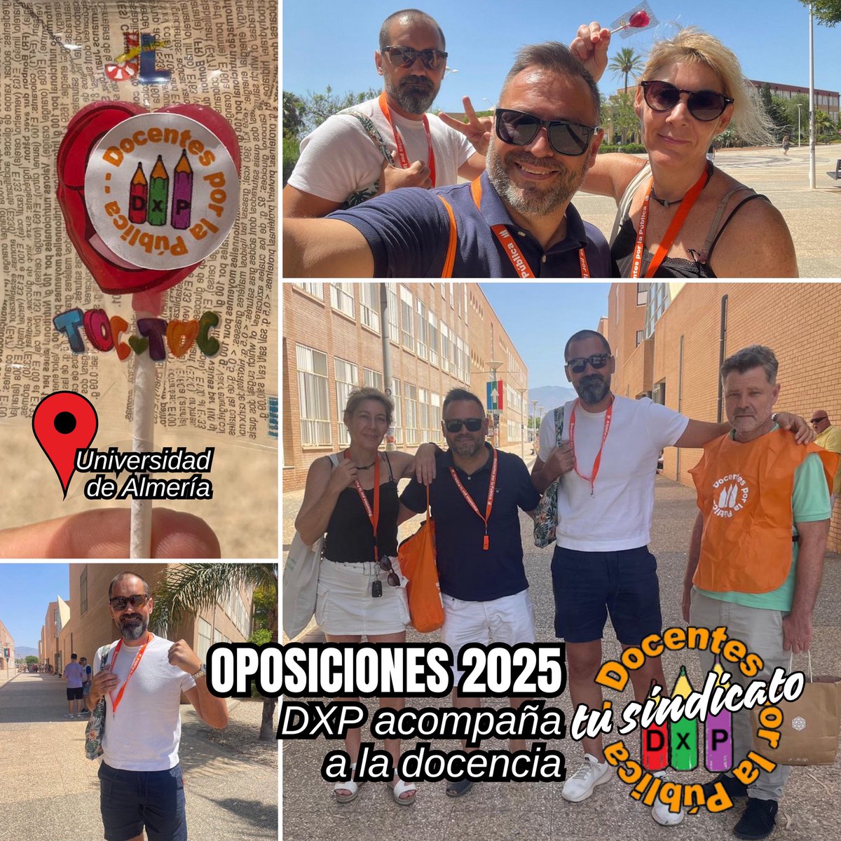 📍UNIVERSIDAD DE ALMERÍA
Hoy en las #Oposiciones2025 ✊

Estas pruebas NO ESTABILIZAN ❌
Desde DXP lo hemos denunciado TODO el curso:
📢 ¡INJUSTAS, PRECIPITADAS y SIN GARANTÍAS!
📅 Convocamos huelga y hoy estamos aquí:
💪 APOYANDO a quienes, a pesar de todo, lucháis.

🍊🧡