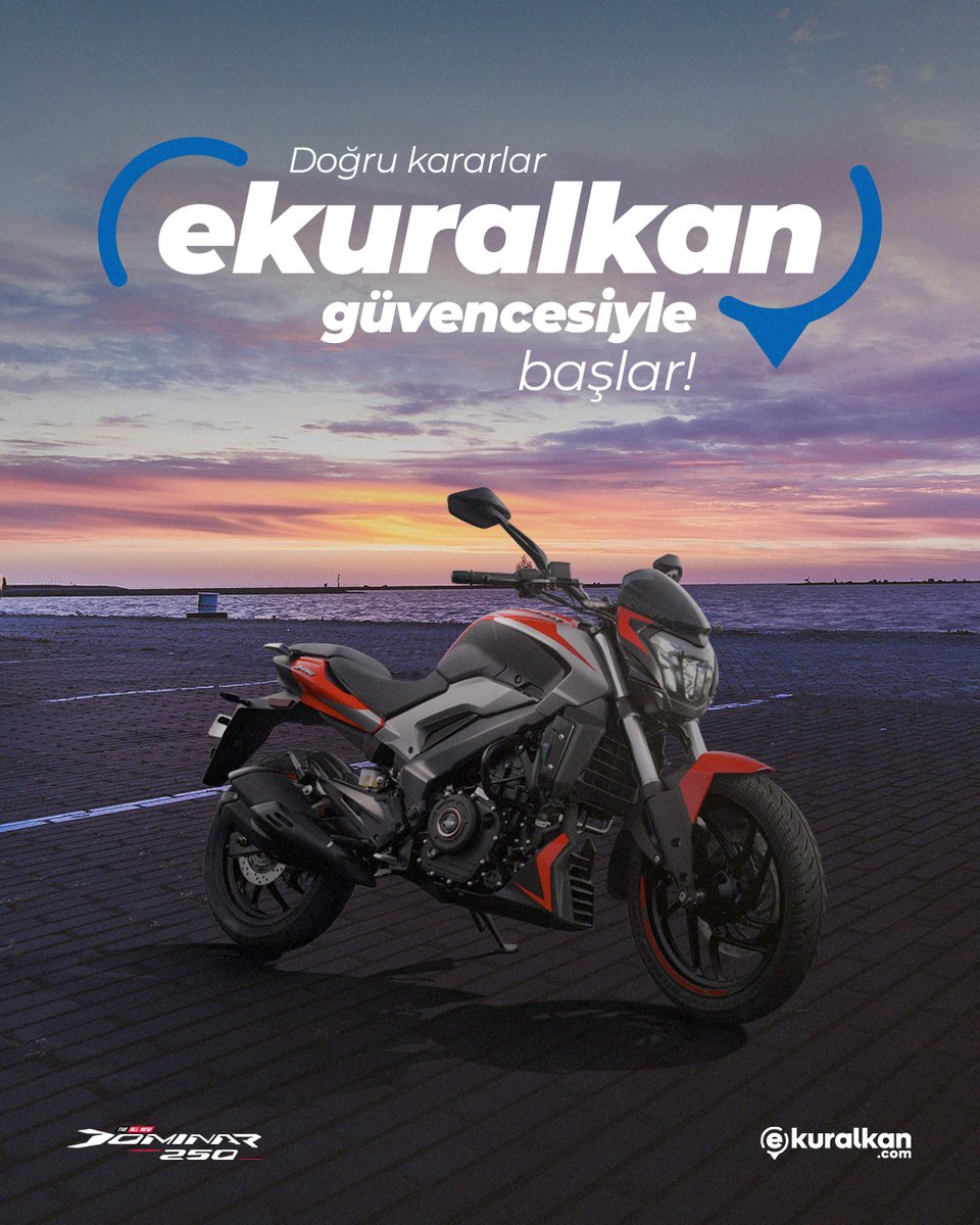 Doğru kararı verirken aklınızda soru işareti kalmasın, ekuralkan her adımda yanınızda.🤝🏻

#kuralkan #ekuralkan #motor #motosiklet #bajaj #bajajmotorturkiye