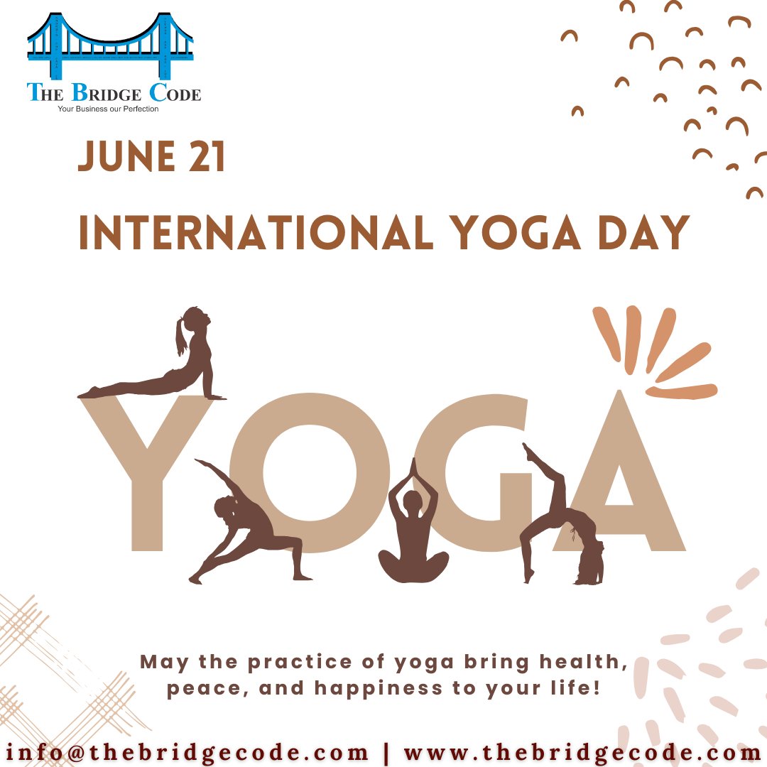 thebridgecode's tweet image. International Yoga Day reminds us that yoga is more than just physical movement it’s a way to connect deeply with ourselves and find balance in the chaos of life.

Breathe deeply. Move mindfully. Live fully.

#InternationalYogaDay #YogaForLife #MindBodySoul #WellnessJourney