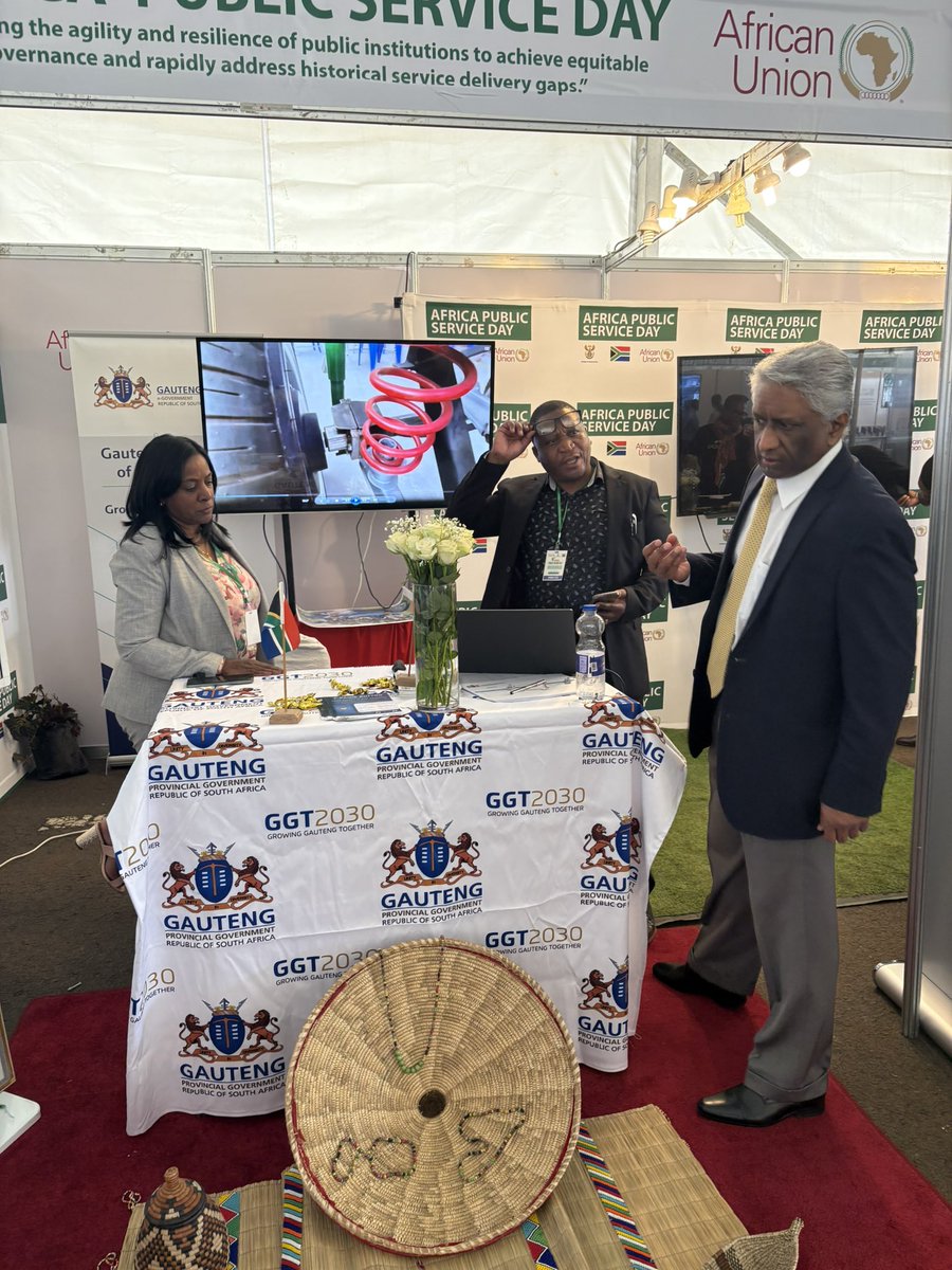 The National School of Government (@thensgza) on Twitter photo The South African delegation represented by the <a href="/thensgZA/">The National School of Government</a> #AMDIN <a href="/thedpsa/">DPSA</a> , <a href="/cpsi_sa/">CPSI South Africa</a> , <a href="/GautengProvince/">Gauteng Provincial Gov</a> <a href="/GautengeGov/">Gauteng e-Government</a> is showcasing services and products at the 10th Africa Public Service Day (21–23 June 2025) at the African Union Commission, Addis Ababa.
#APSD2025
#GovTech The South African delegation represented by the <a href="/thensgZA/">The National School of Government</a> #AMDIN <a href="/thedpsa/">DPSA</a> , <a href="/cpsi_sa/">CPSI South Africa</a> , <a href="/GautengProvince/">Gauteng Provincial Gov</a> <a href="/GautengeGov/">Gauteng e-Government</a> is showcasing services and products at the 10th Africa Public Service Day (21–23 June 2025) at the African Union Commission, Addis Ababa.
#APSD2025
#GovTech