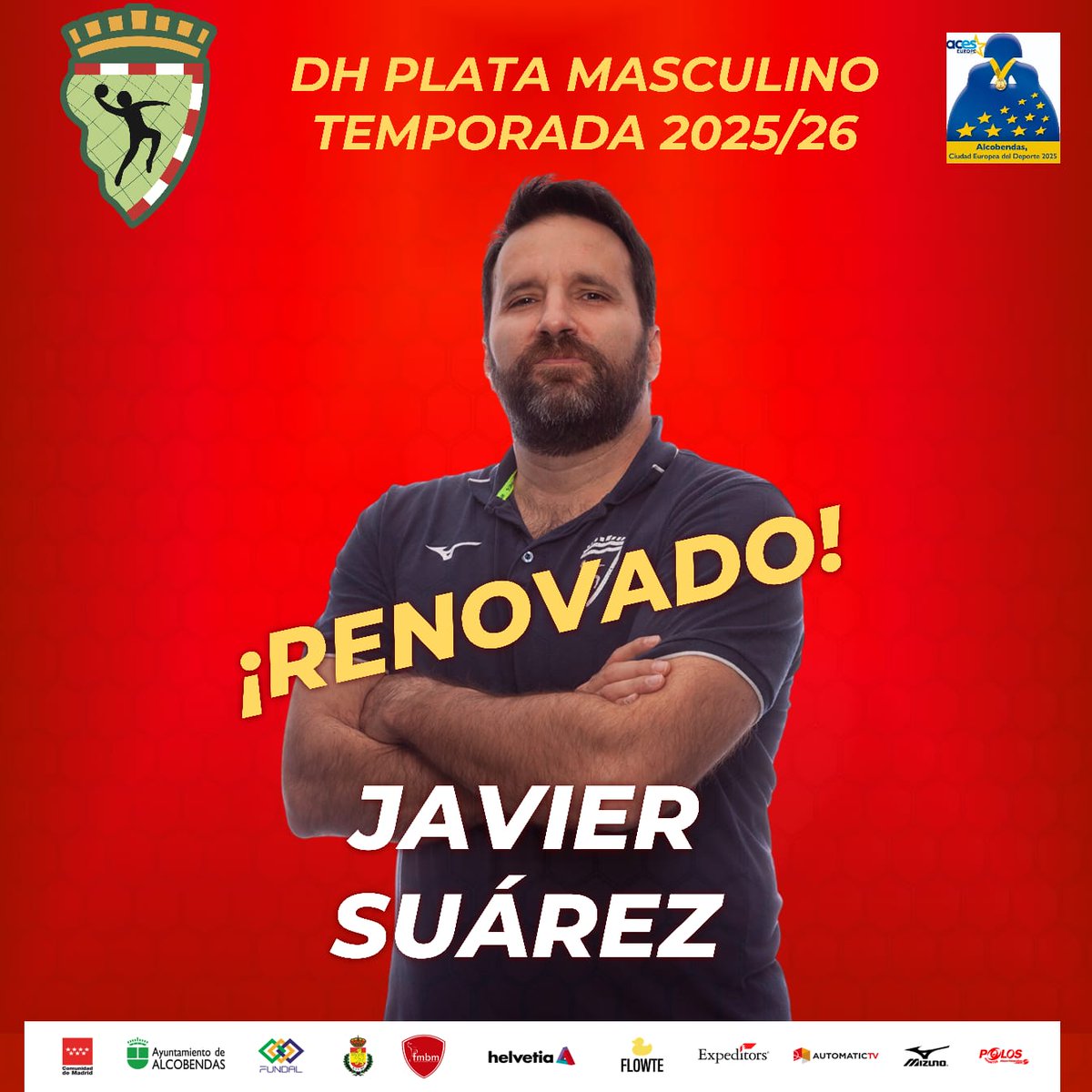 🔁 Javier Suárez RENUEVA

Nuestro entrenador seguirá al frente del primer equipo masculino
Hombre de la casa, exjugador y capitán, ha llevado al equipo a su mejor clasificación de las últimas temporadas y a disputar la fase final de la Copa del Re
Seguimos creciendo contigo, Javi