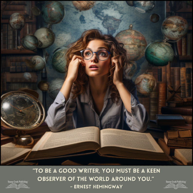 Writers, your greatest tool isn’t just your pen—it’s your curiosity.
Look closely, think deeply, and let the world around you inspire every page. 🌍🖊️
#WritingWisdom #HemingwayQuote #WritersEye #CreativeInspiration #StoneyCreekPublishing