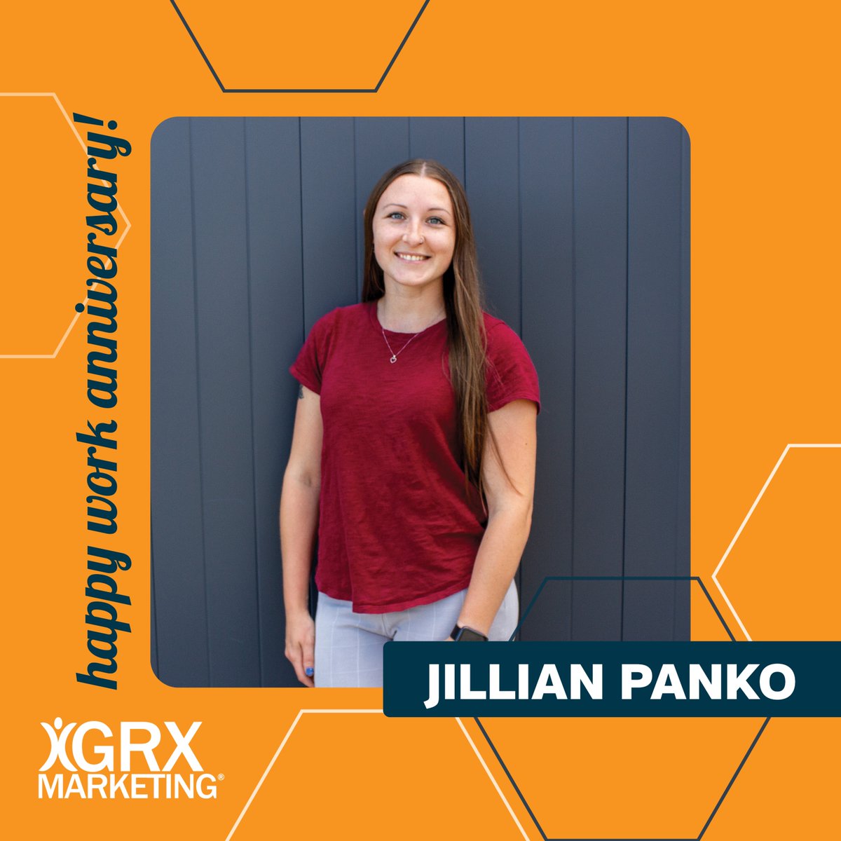 Happy work-iversary to Jillian!