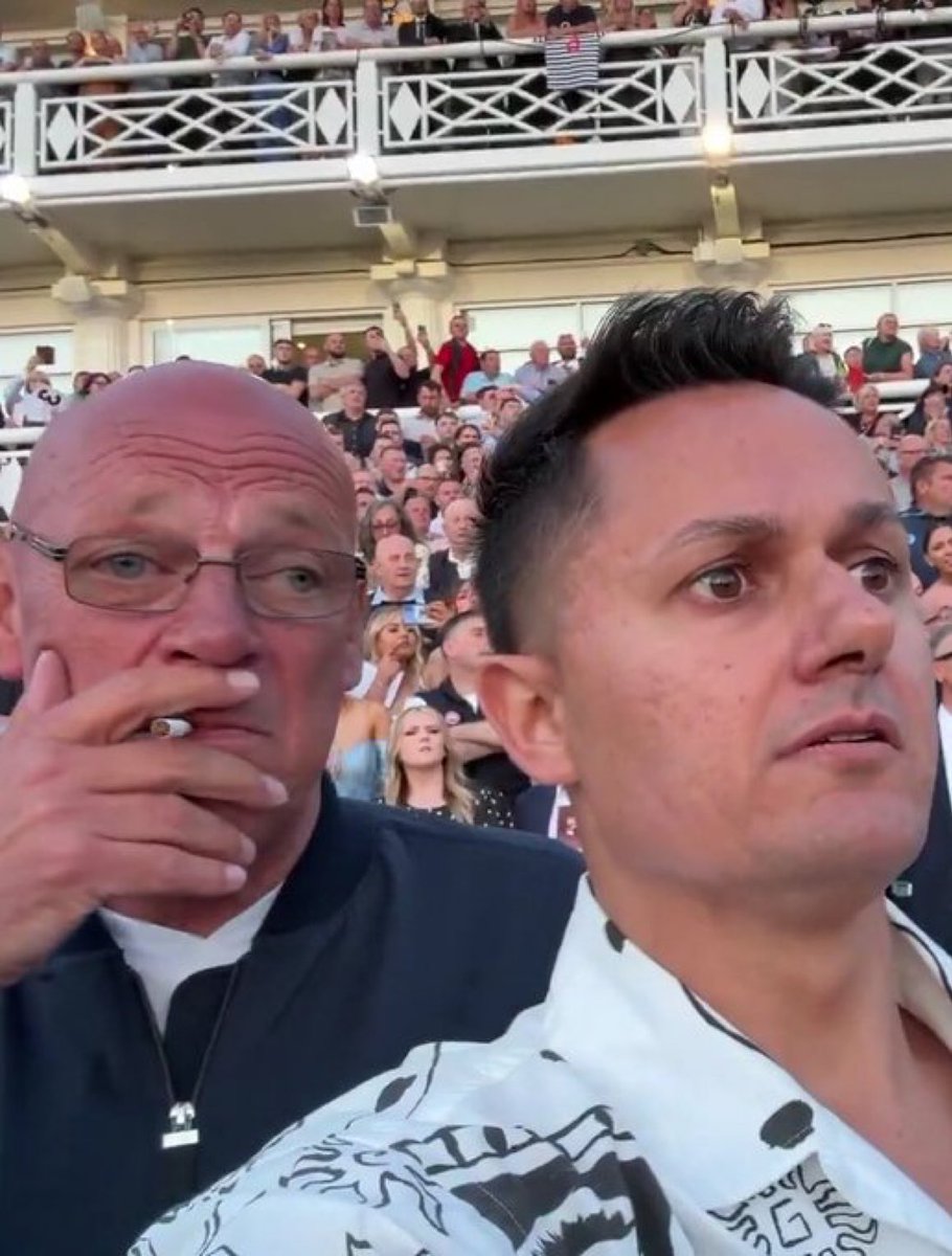 Sheikh Mohammed and Charlie Appleby right now