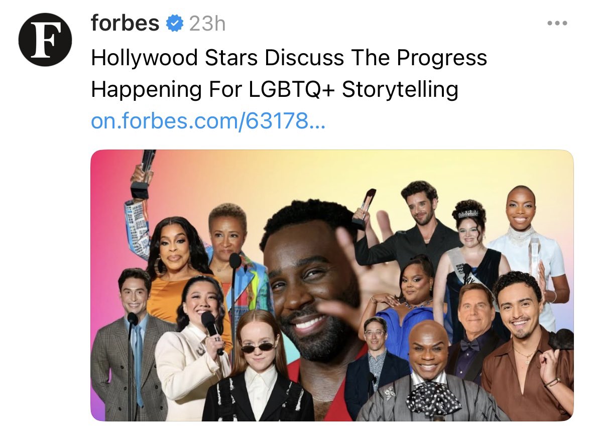 I am proud to work with a major media group that does not shy away from posting my authentic and hardworking LGBTQ+ interview messaging on their official social media. forbes.com/sites/jeffconw…