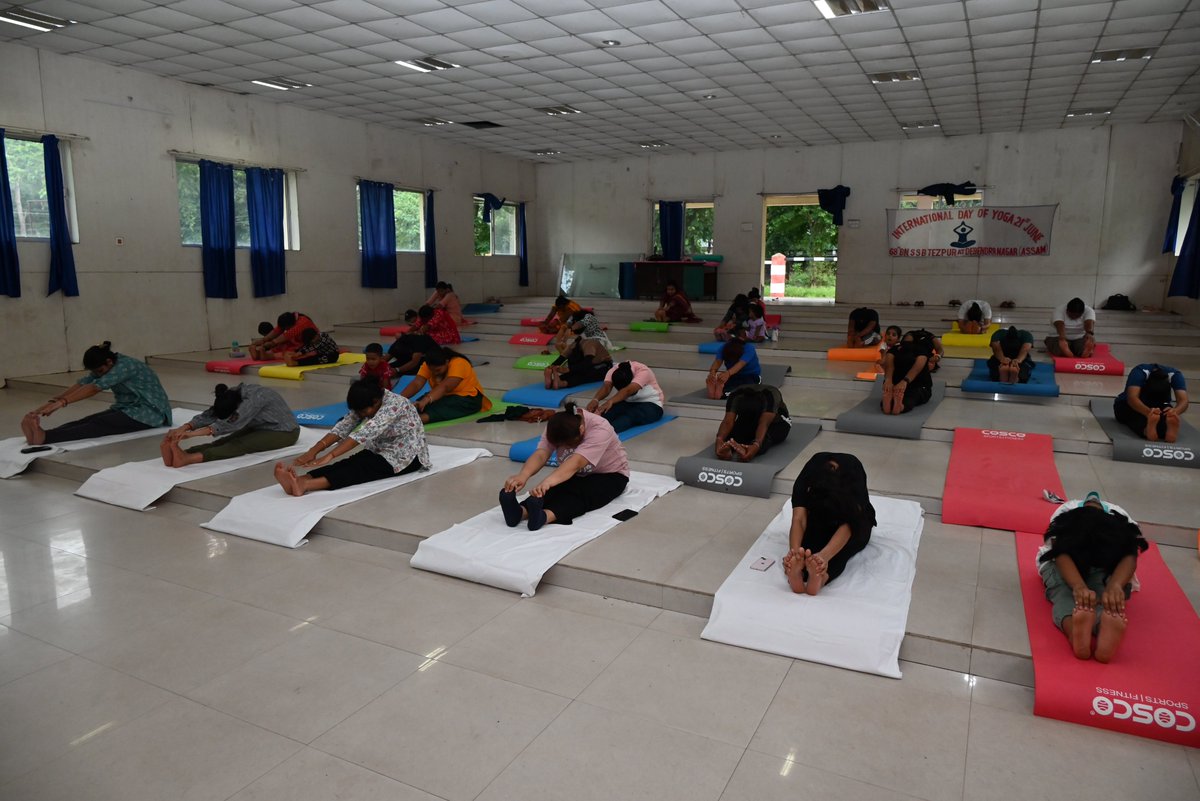 On 21.06.2025 International Yoga Day 2025 celebrated Sandiksha members by 68 Bn SSB D/Nagar .On the Theam of "Yoga For One Earth, One Health".The objective of the event is to encourage  to adopt routine yoga practices for fitness and good health. #SashastraSeemaBal #YogaDay