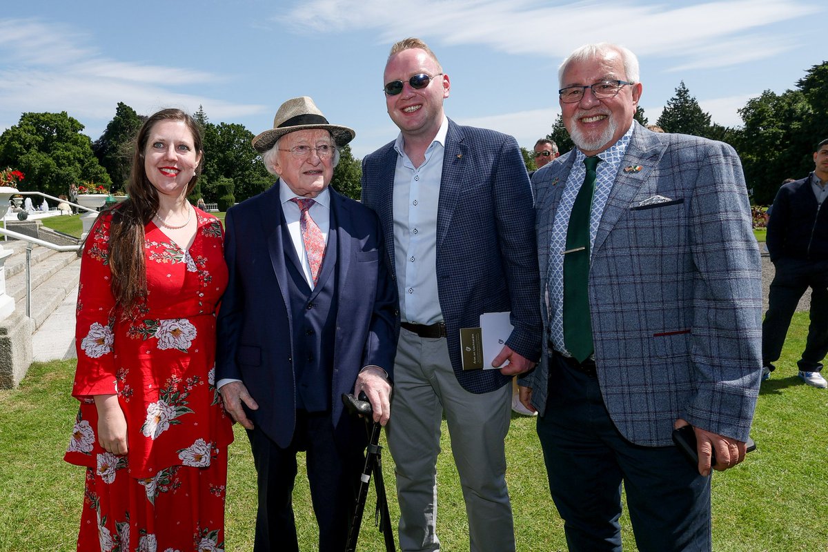 JamieGoogan's tweet image. An incredible honor to be guests of @PresidentIRL at #ÁrasanUachtaráin @EmilyMagner @MTU_ie @corkcitycouncil @SouthernStarIRL