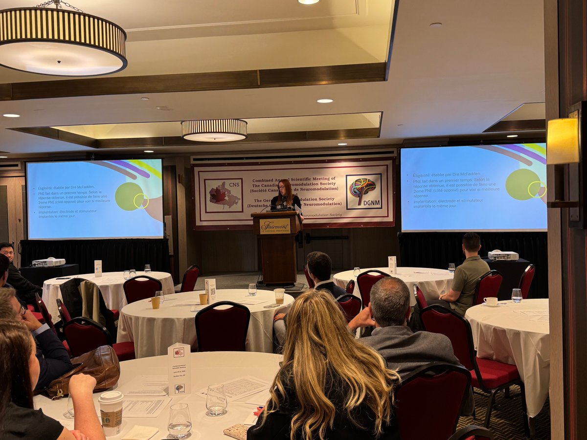 CanNeuromod's tweet image. 🇨🇦 A unique highlight from Day 2: our Québec-Focused Session (en français)—moderated by Drs. Christian Iorio-Morin &amp;amp; Newton Pimenta.

🧠 Session 1: Hospital neuromodulation services
🔬 Session 2: Ongoing research in Québec
🗣️ Session 3: Roundtable on access to care