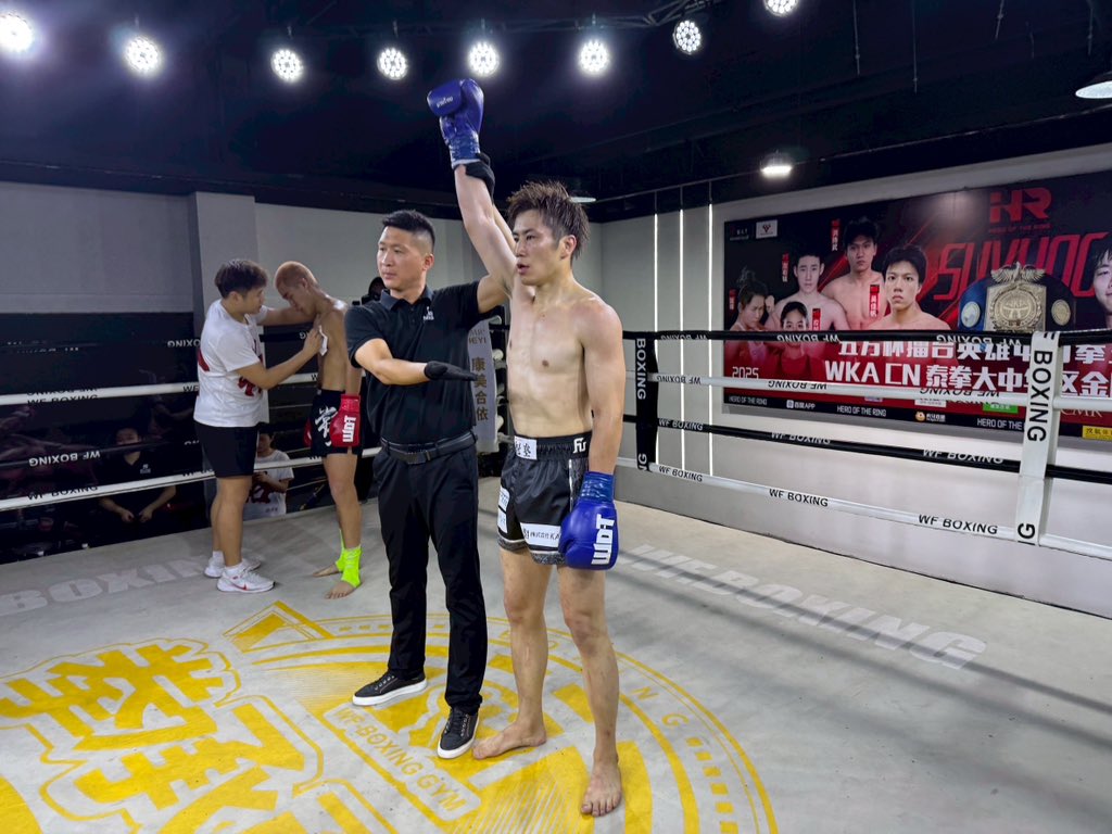 2ラウンドKOで勝つ事が出来ました！
みなさん見れましたか？
日本から応援ありがとうございました！！