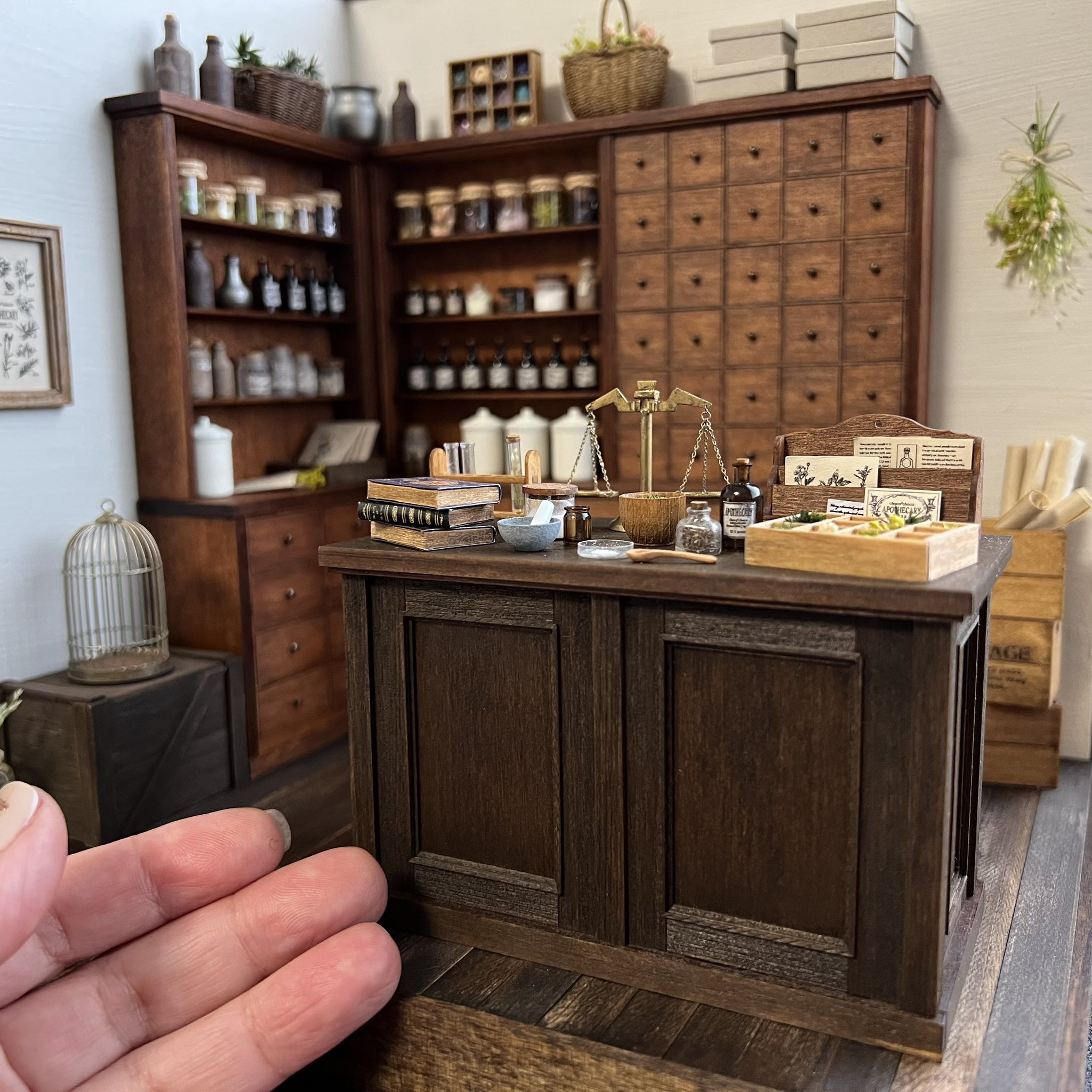 ドールハウス完成品オーダー 青&紫の小さなおウチ｜Yahoo!フリマ