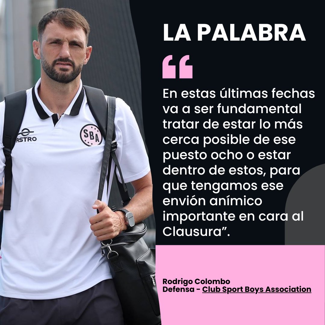 🎙️ Rodrigo Colombo defensa rosado: “Este es un grupo que trabaja todo el tiempo de la mejor manera. Tenemos la sensación de que merecemos mucho más de los puntos obtenidos, pero sabemos que esto no es de merecimientos y hay que ser más efectivos".