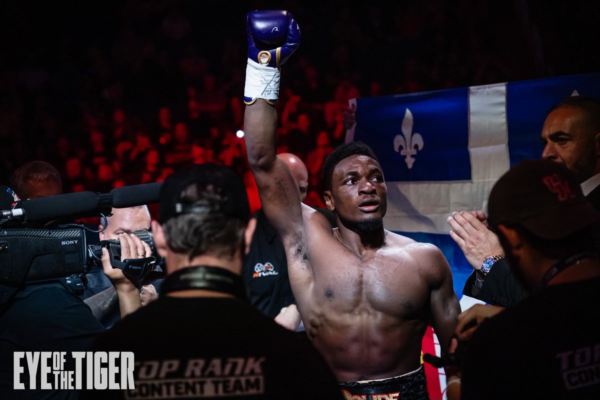 Amenez vos drapeaux ⚜️ On va fêter la Saint-Jean dans le ring! Au Centre Vidéotron Vendredi le 27 Juin en championnat du monde Christian M’Billi VS Maciej Sulecki, des feux d’artifices à prévoir.