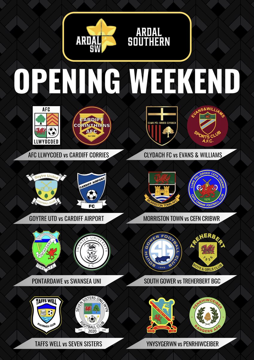 ArdalSouthern's tweet image. OPENING WEEKEND FIXTURES:

The countdown is now on to the 19th of July for the first round of fixtures for the 2025/26 season!

#ArdalSouthern
