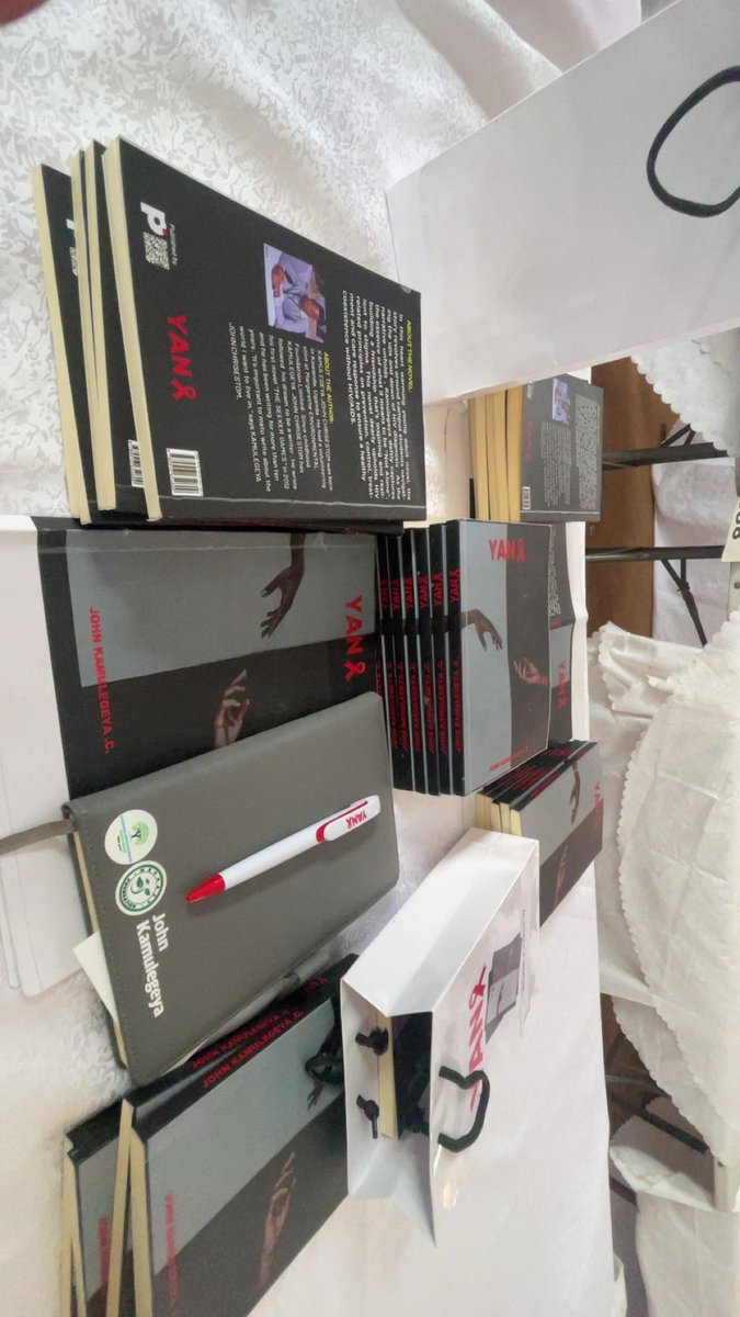 KAMULEGEYA JOHNCHRISESTOM🇺🇬 (@kaamu_literati) on Twitter photo Excited to showcase my book *YANA (You Are Not Alone)* at #CreativesBazaar Proud to be among the talented Ugandan creatives and innovators. Let’s keep inspiring each other!
<a href="/UNDPUganda/">UNDP Uganda</a> <a href="/UNDPAfrica/">UNDP Africa</a> <a href="/NwanneObahor/">Nwanne Vwede-Obahor</a> <a href="/IanKingUg/">Ian King</a> <a href="/UNDP/">UN Development</a> <a href="/youthconnektug/">YouthConnekt | Uganda</a> <a href="/SafeBoda/">SafeBoda</a> <a href="/MotivUG/">MOTIV</a> <a href="/TheVillageUG/">The Innovation Village</a> Excited to showcase my book *YANA (You Are Not Alone)* at #CreativesBazaar Proud to be among the talented Ugandan creatives and innovators. Let’s keep inspiring each other!
<a href="/UNDPUganda/">UNDP Uganda</a> <a href="/UNDPAfrica/">UNDP Africa</a> <a href="/NwanneObahor/">Nwanne Vwede-Obahor</a> <a href="/IanKingUg/">Ian King</a> <a href="/UNDP/">UN Development</a> <a href="/youthconnektug/">YouthConnekt | Uganda</a> <a href="/SafeBoda/">SafeBoda</a> <a href="/MotivUG/">MOTIV</a> <a href="/TheVillageUG/">The Innovation Village</a>
