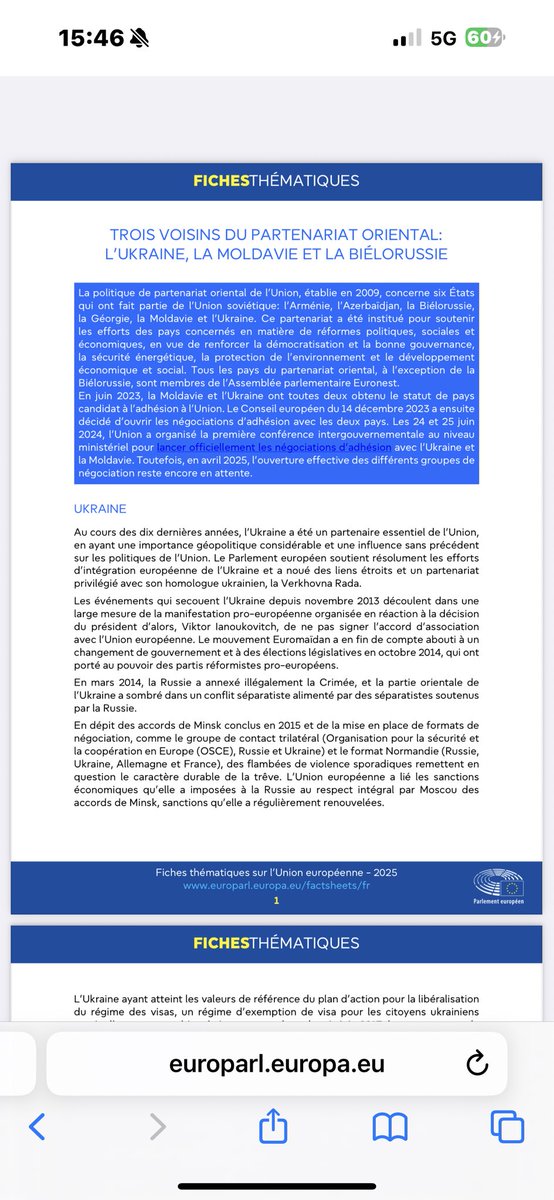 Ukraine, Moldavie, Biélorussie : 3 voisins du partenariat oriental europarl.europa.eu/RegData/etudes…