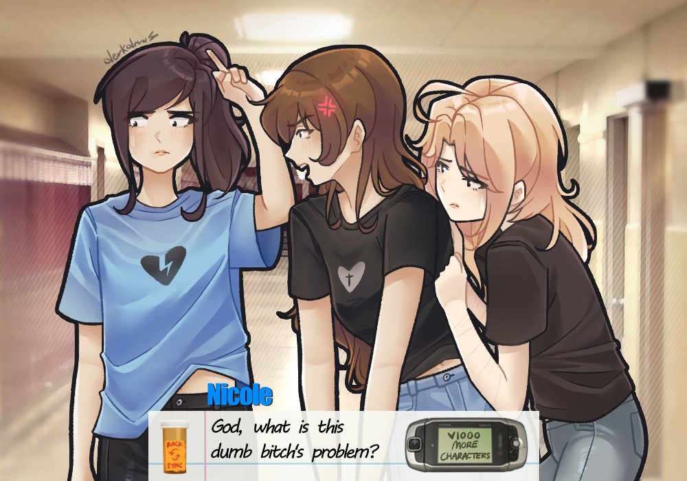 DerkDrew124's tweet image. theatre tantrum 💙🧡🩵
#classof09fanart #classof09 #emicole