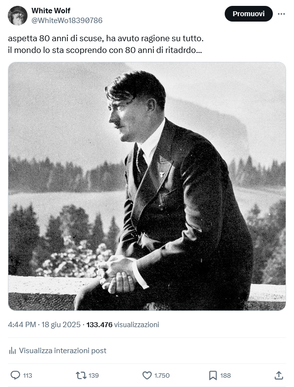 il post di cui sotto, ha superato le 130.000 visualizzazioni, naturalmente i ratti quando vedono la derattizazione in loco, impazziscono e usano i loro agenti di disinformazione e censura.
Rilanciate questo post nelle pagine mettelo in c... in ogni modo a questi ratti di fogna.