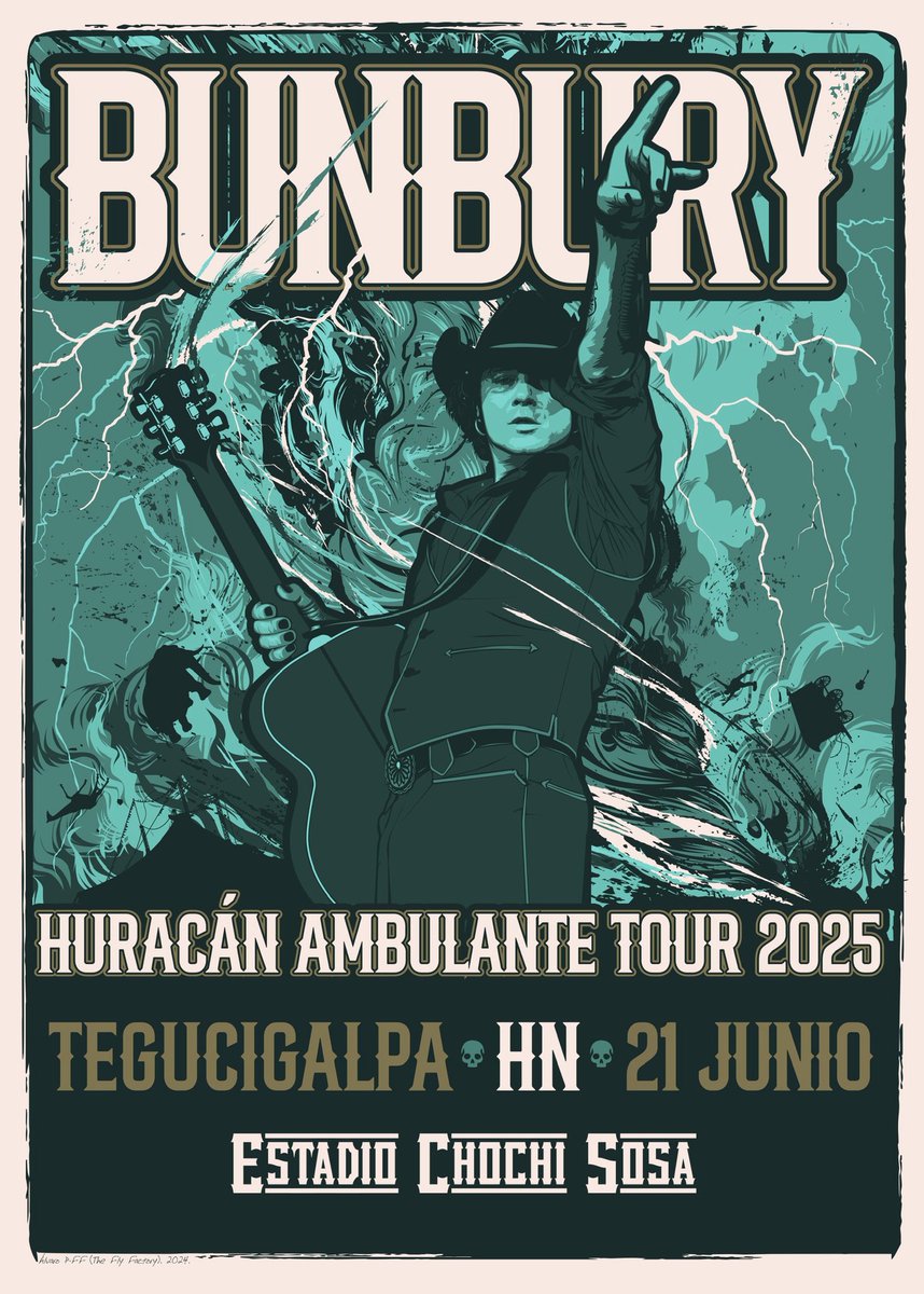 HOY:
Tegucigalpa, Honduras
#Bunbury
#HuracánAmbulante
#TOUR2025